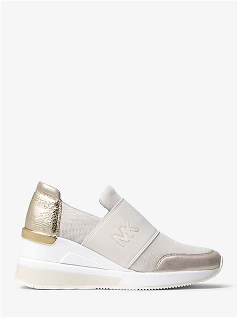 michael kors felix scuba and leather sneaker|Felix Scuba and Metallic Sneaker .